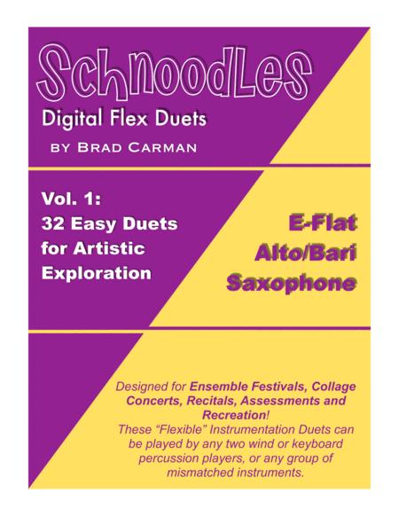 Schnoodles 32 Easy Flex Duets For Band Eb Sax Alto Baritone Sheet Music