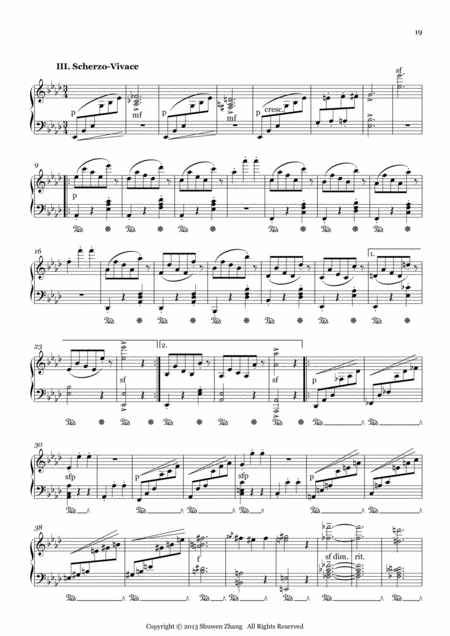 Free Sheet Music Schuwenn Z Piano Sonata No 4 In E Flat Major Iii Scherzo Vivace