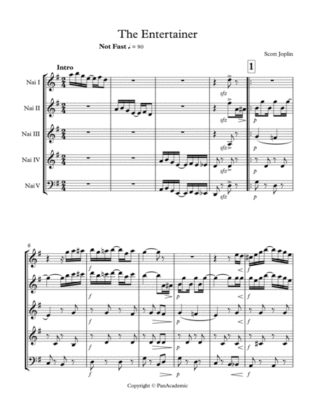 Free Sheet Music Scot Jopplin The Enterteiner