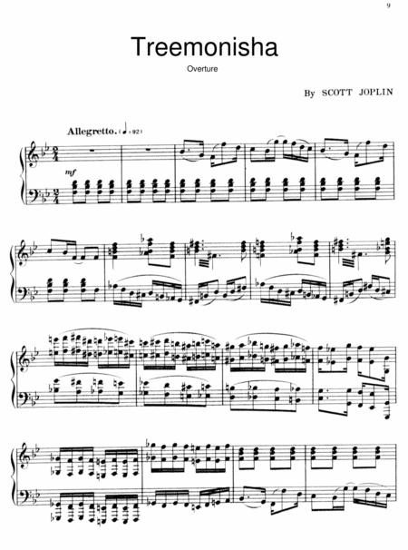 Free Sheet Music Scott Joplin Treemonisha Overture Original Version