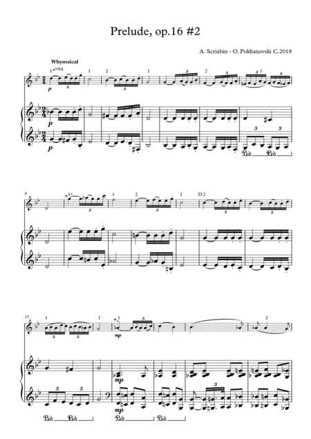 Scriabin Prelude Op 16 2 Sheet Music