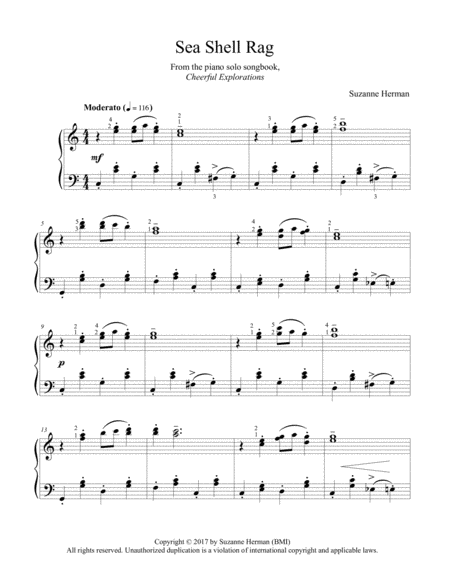 Sea Shell Rag Sheet Music