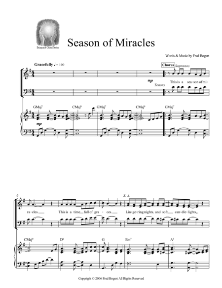 Free Sheet Music Season Of Miracles