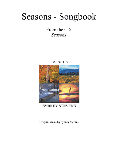 Seasons Songbook Sheet Music