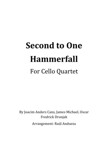 Second To One Cello Quartet Sheet Music