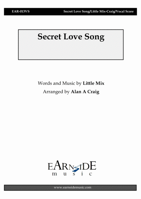 Secret Love Song Sheet Music