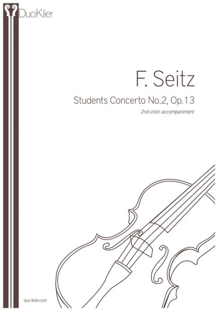 Seitz Students Concerto No Ii Op 13 2nd Violin Accompaniment Sheet Music