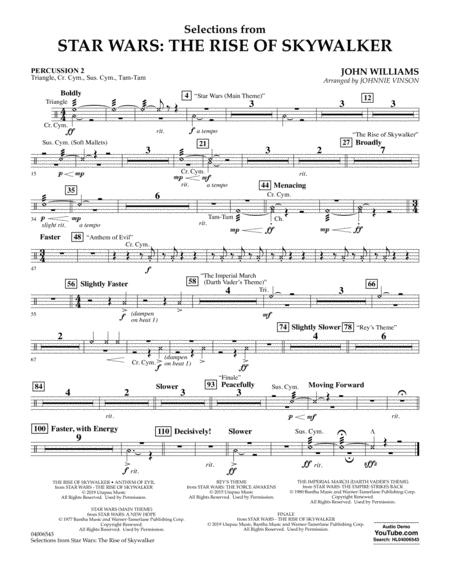 Free Sheet Music Selections From Star Wars The Rise Of Skywalker Percussion 2