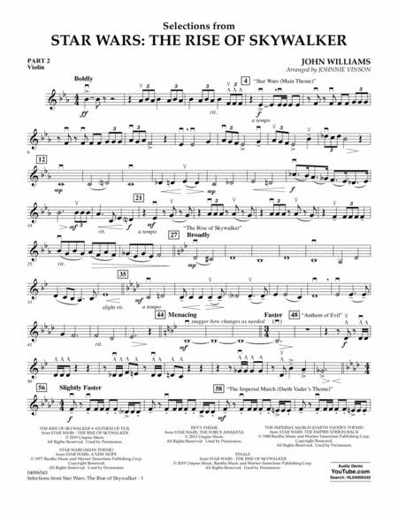 Free Sheet Music Selections From Star Wars The Rise Of Skywalker Pt 2 Violin