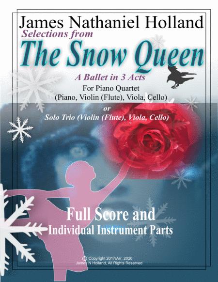 Selections From The Snow Queen Ballet For Piano Quartet Or String Trio Sheet Music