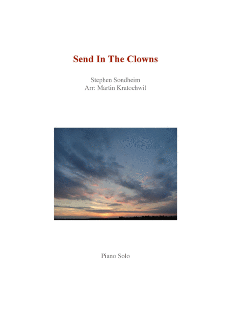 Send In The Clowns Sheet Music