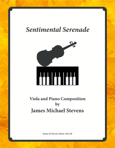 Free Sheet Music Sentimental Serenade Viola Piano
