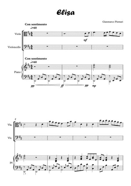 Sentimental Trio Sheet Music