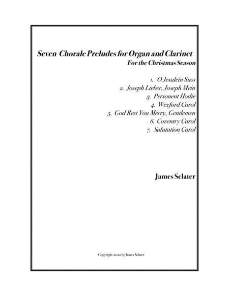 Seven Chorale Preludes For Organ And Clarinet For The Christmas Season Sheet Music