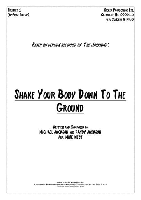 Shake Your Body Down To The Ground 6 Piece Brass Section Sheet Music