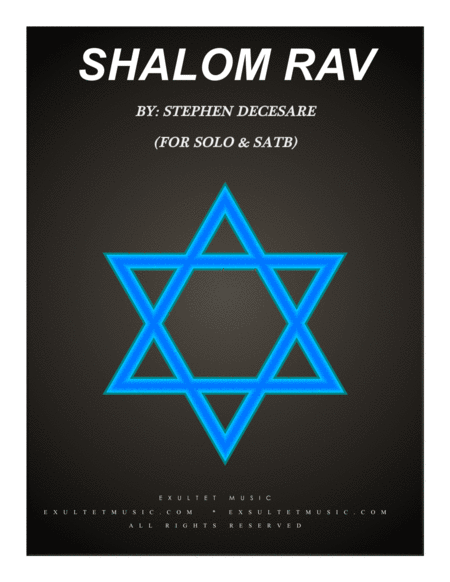 Free Sheet Music Shalom Rav
