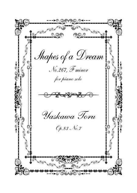 Free Sheet Music Shapes Of A Dream No 267 F Minor Op 83 No 7