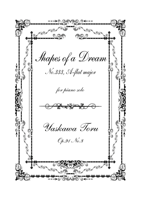 Free Sheet Music Shapes Of A Dream No 333 A Flat Major Op 91 No 8