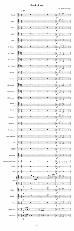 Free Sheet Music Sharks Cove