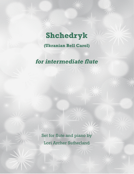 Shchedryk Ukranian Bell Carol For Flute And Piano Sheet Music