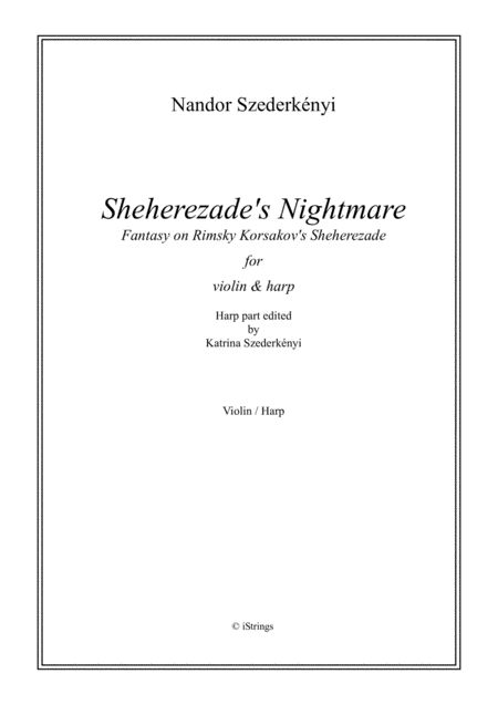 Sheherezades Nightmare For Violin Harp Sheet Music