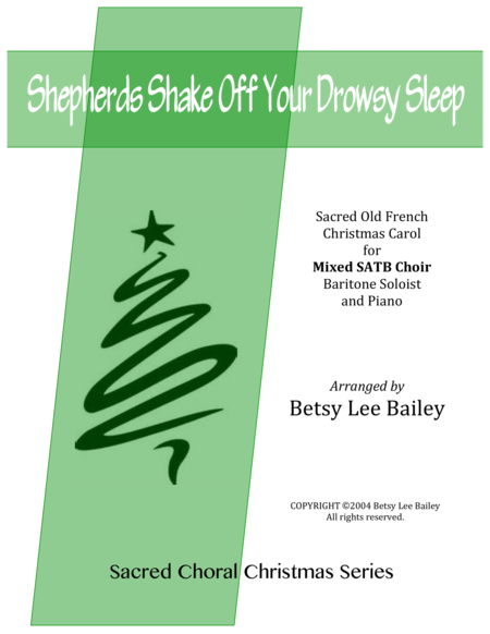 Shepherds Shake Off Your Drowsy Sleep Satb Baritone Soloist And Piano Sheet Music