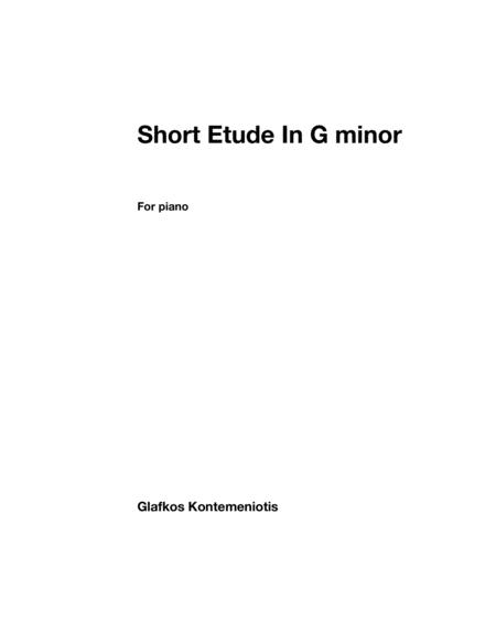 Short Etude In G Minor Sheet Music