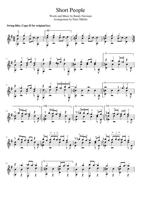 Short People Sheet Music