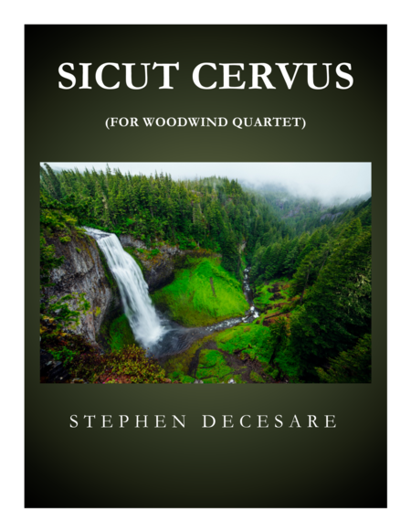 Free Sheet Music Sicut Cervus For Woodwind Quartet