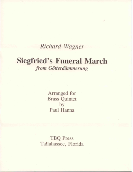 Siegfrieds Funeral March Sheet Music