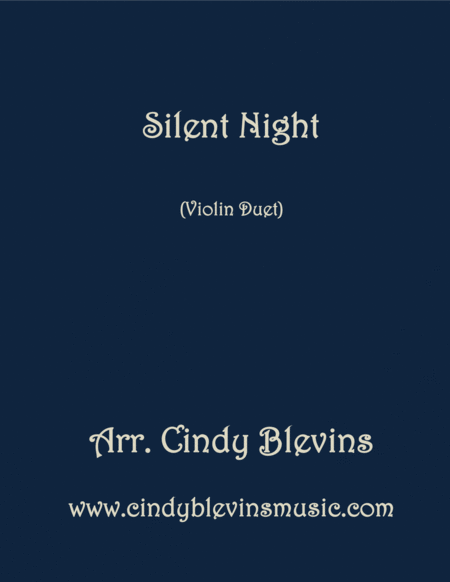 Silent Night Arranged For Violin Duet Sheet Music