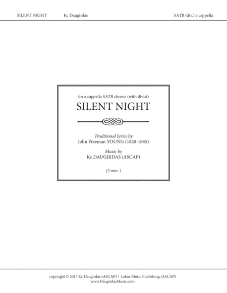 Silent Night Reimagined Satb Div Sheet Music