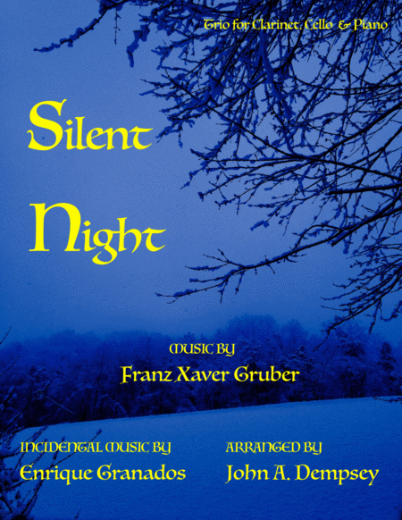 Silent Night Trio For Clarinet Cello And Piano Sheet Music