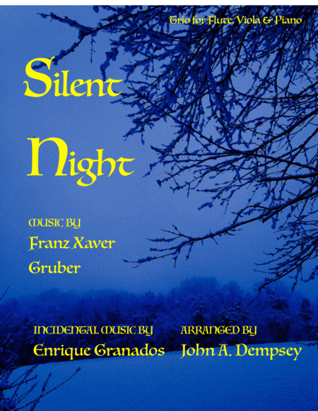 Silent Night Trio For Flute Viola And Piano Sheet Music