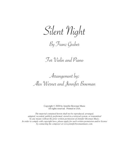 Free Sheet Music Silent Night Violin And Piano Key Of Eb