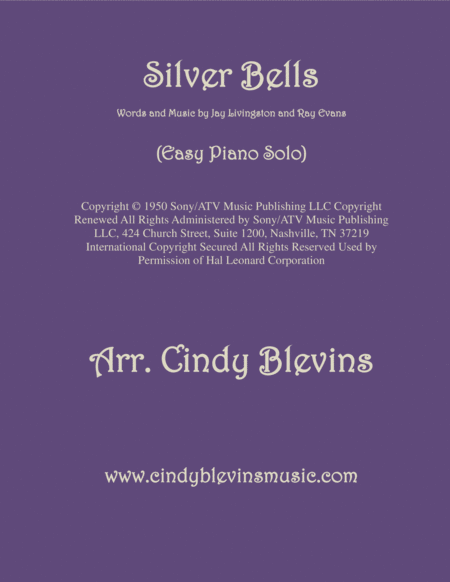 Silver Bells An Easy Piano Solo Arrangement Sheet Music