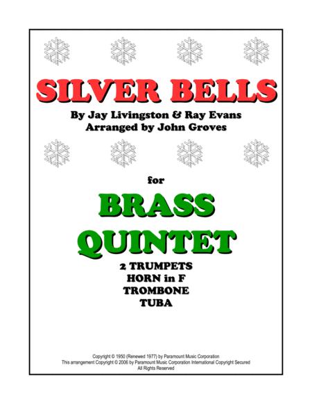Free Sheet Music Silver Bells Brass Quintet