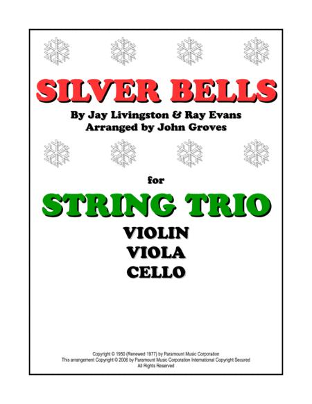 Silver Bells Violin Viola Cello String Trio Sheet Music