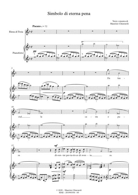 Simbolo Di Eterna Pena Sheet Music