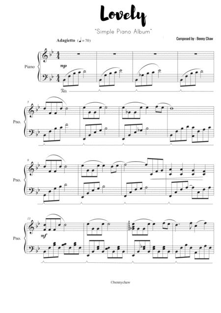 Simple Piano Lovely Sheet Music