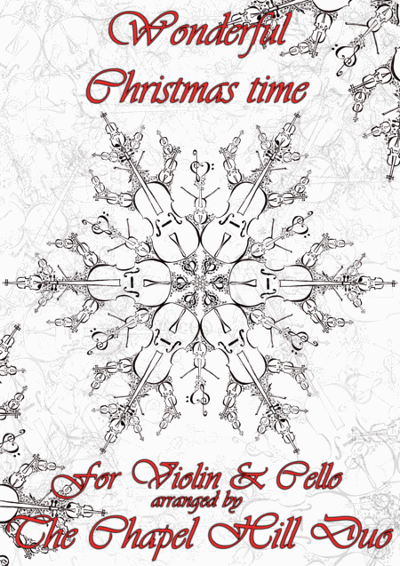 Simply Having A Wonderful Christmastime Violin Cello Arrangement By The Chapel Hill Duo Sheet Music