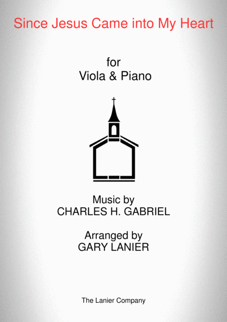 Free Sheet Music Since Jesus Came Into My Heart Viola Piano And Viola Part