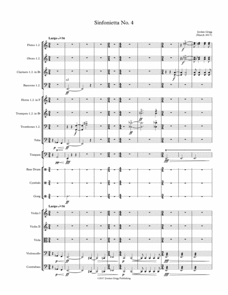 Sinfonietta No 4 Sheet Music