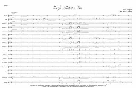 Single Petal Of A Rose Jazz Orchestra Score Sheet Music