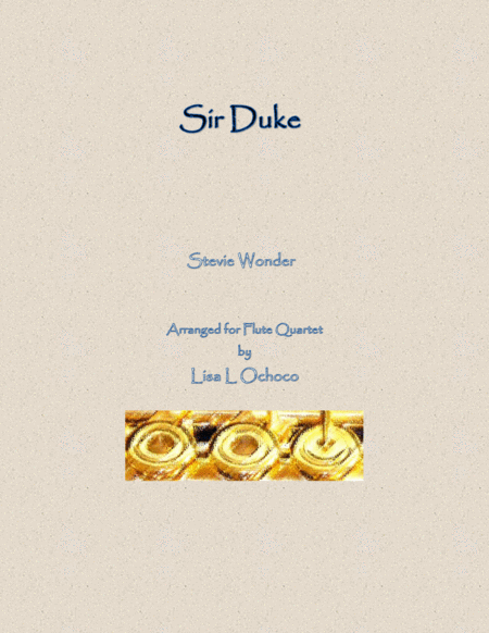 Sir Duke For Flute Quartet Sheet Music