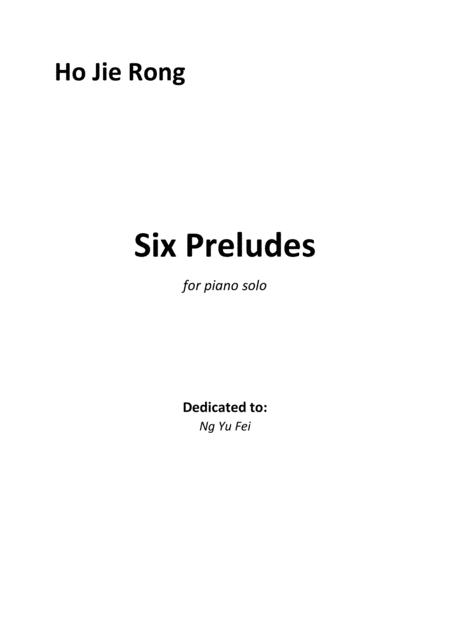 Free Sheet Music Six Preludes