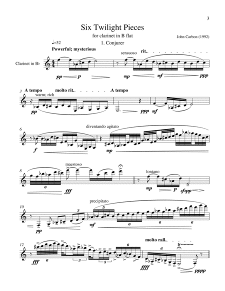 Six Twilight Pieces Sheet Music