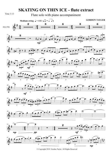 Free Sheet Music Skating On Thin Ice