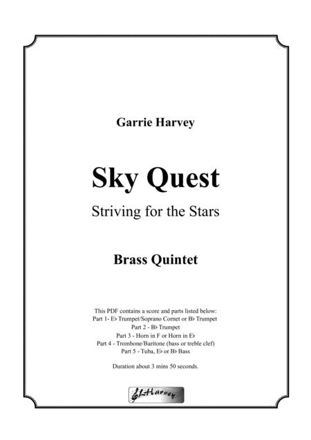 Sky Quest For Brass Quintet Sheet Music