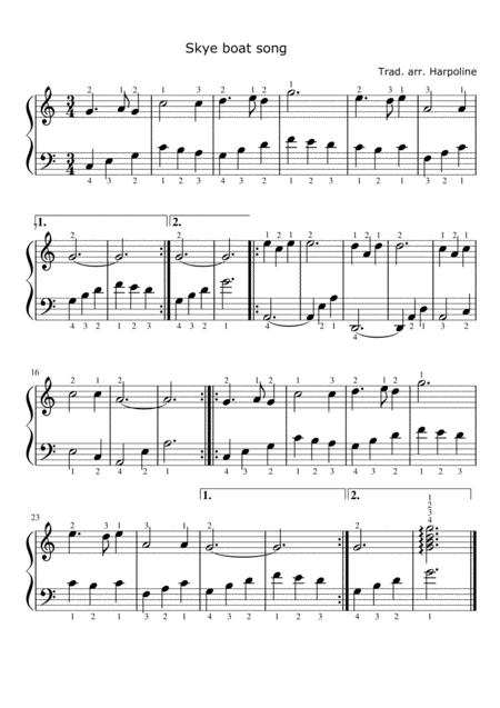 Skye Boat Song In C Sheet Music